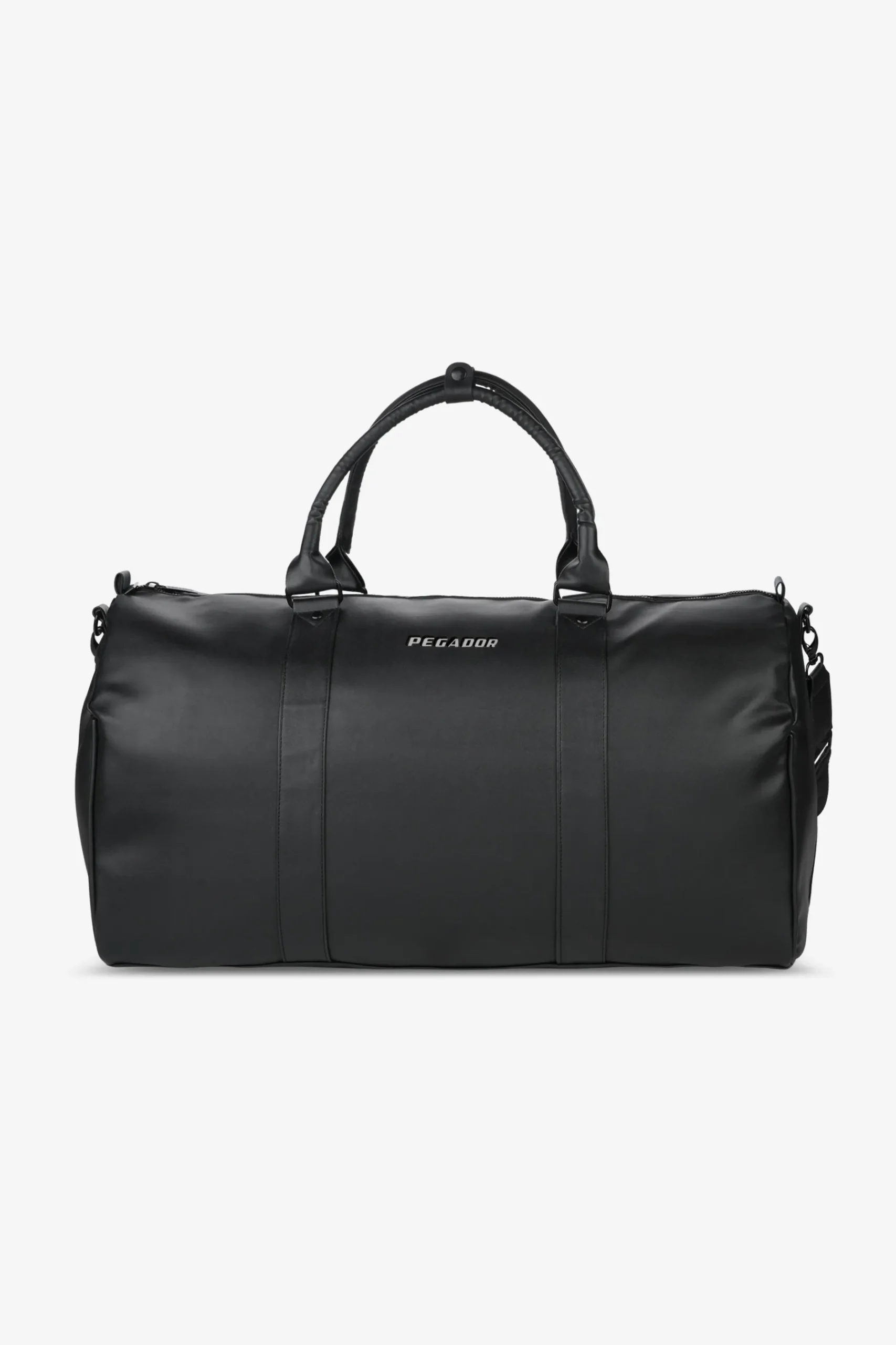 Pegador Bags|Bags|Strahan Logo Faux Leather Weekender Black