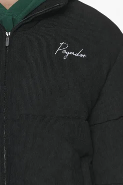 Pegador Jackets|Sundre Cord Puffer Jacket Black