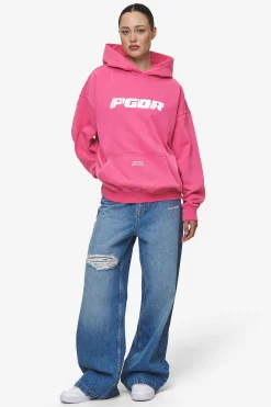 Pegador Hoodies|Suta Oversized Hoodie Vintage Digital Pink