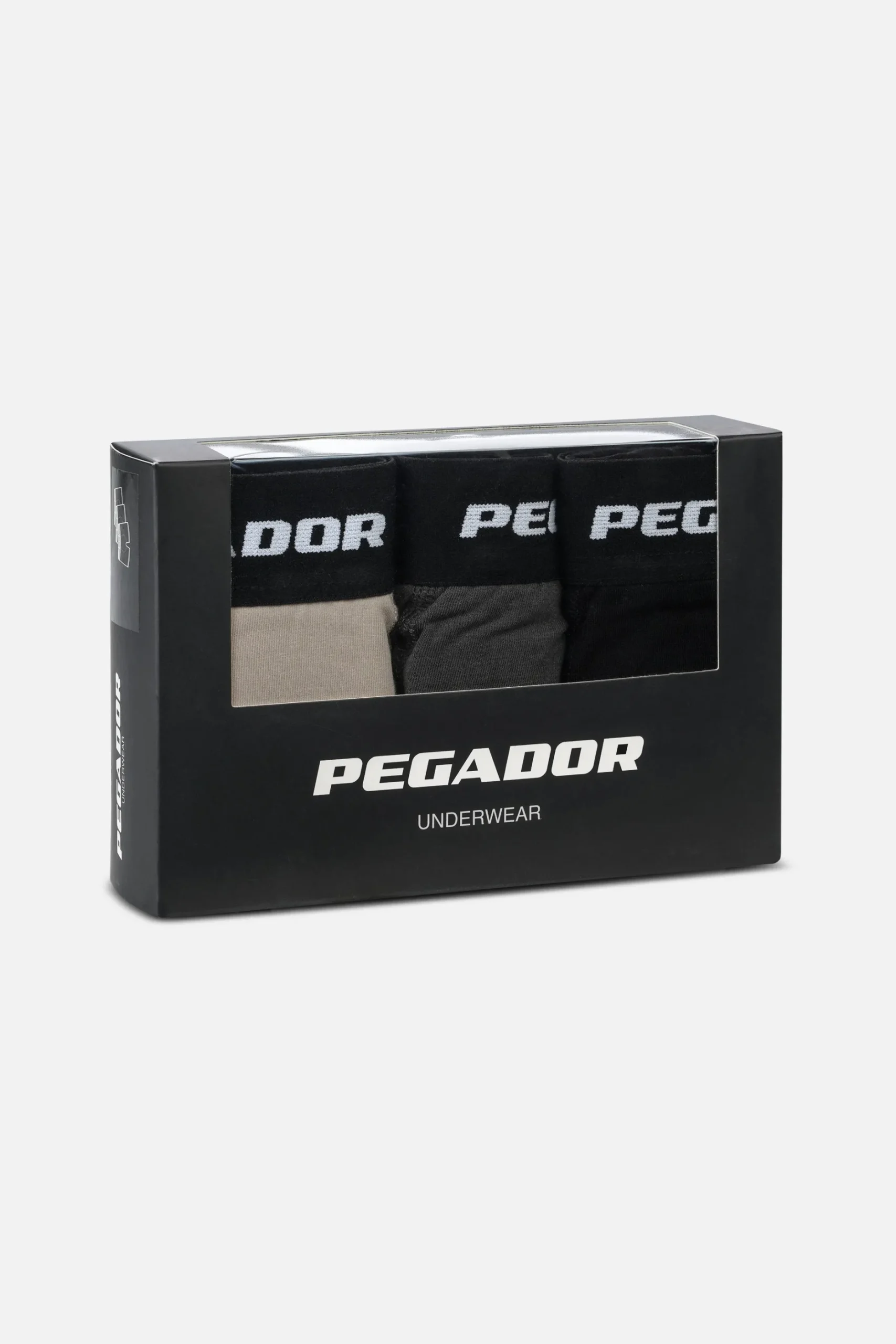 Pegador Underwear|Tantun Boxershorts 3 Pack Light Beige Anthracite Black