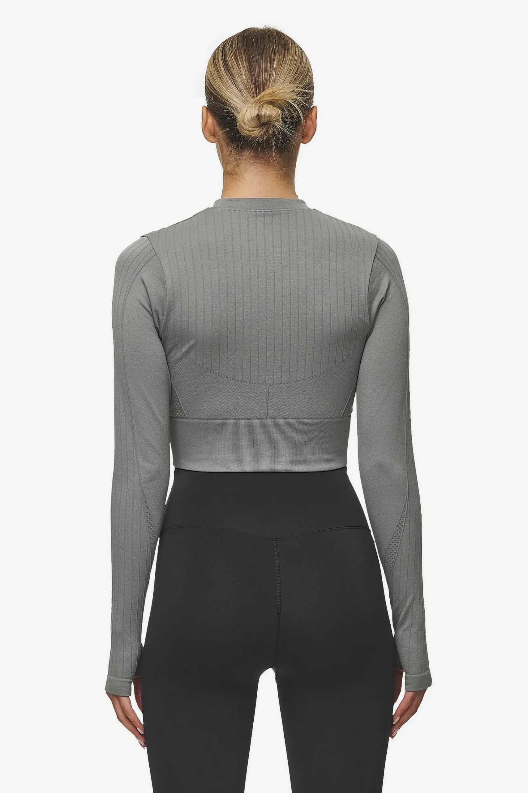 Pegador Longsleeves|Telly Rib Longsleeve Washed Deep Grey