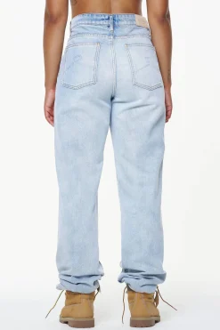 Pegador Jeans|Terrance Wide Jeans Washed Light Blue