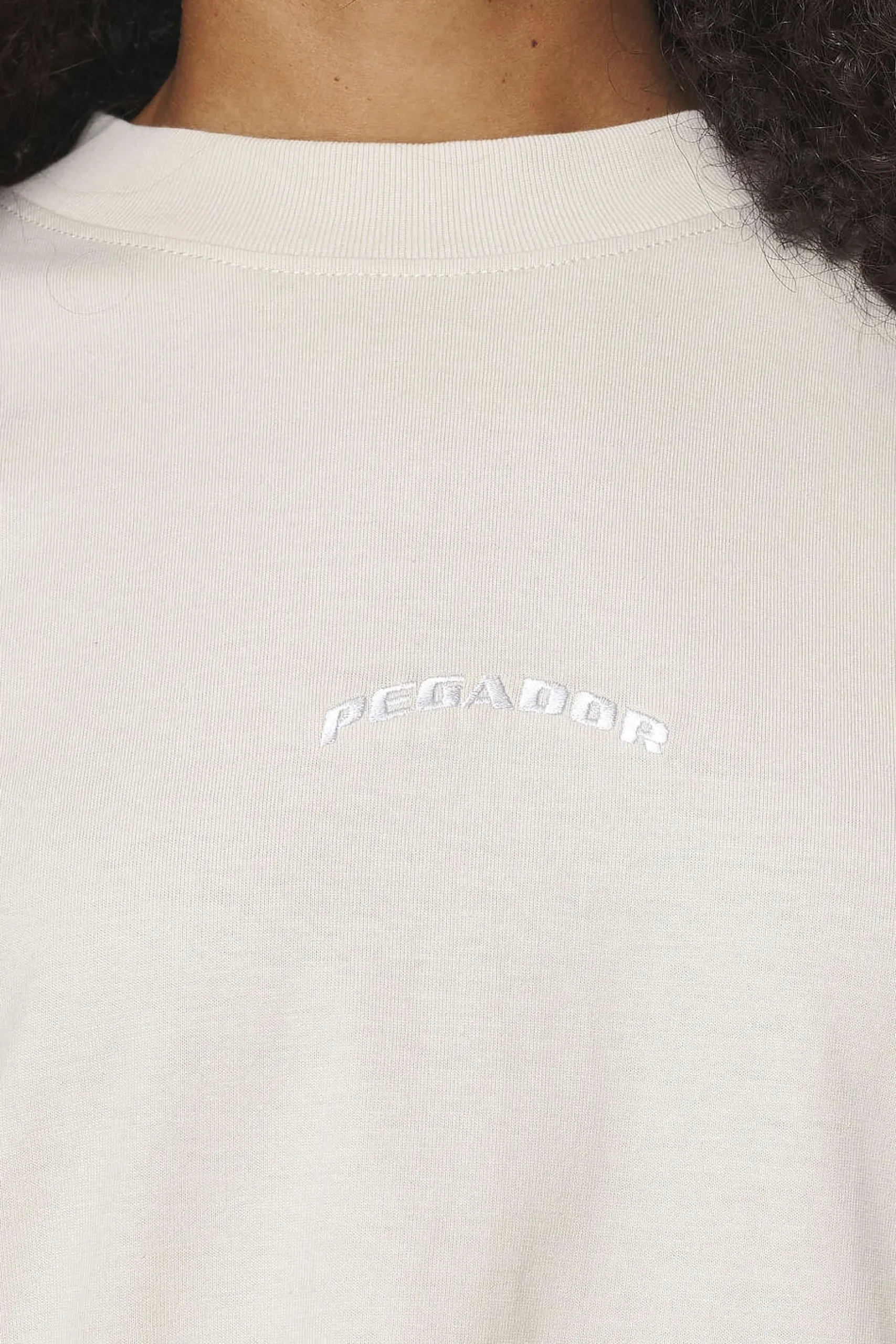 Pegador Tees|Thames Heavy Oversized Tee Vintage Washed Bone White