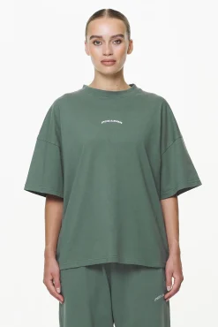 Pegador Tees|Thames Heavy Oversized Tee Vintage Washed Garden Green