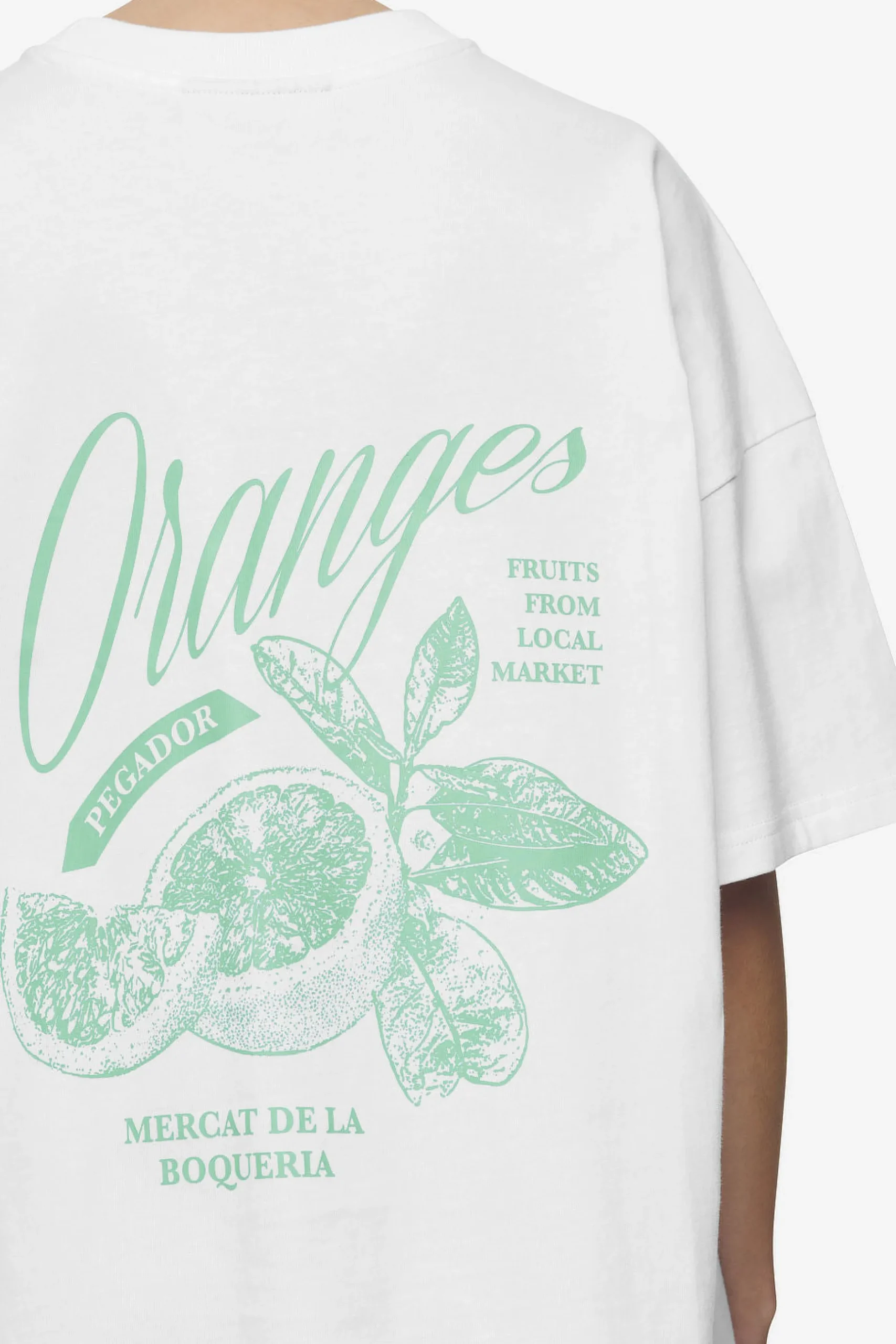 Pegador Tees|Tia Heavy Oversized Tee White