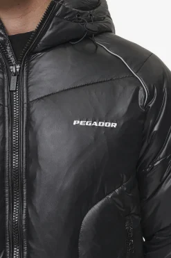 Pegador Jackets|Toby Raglan Puffer Jacket Black