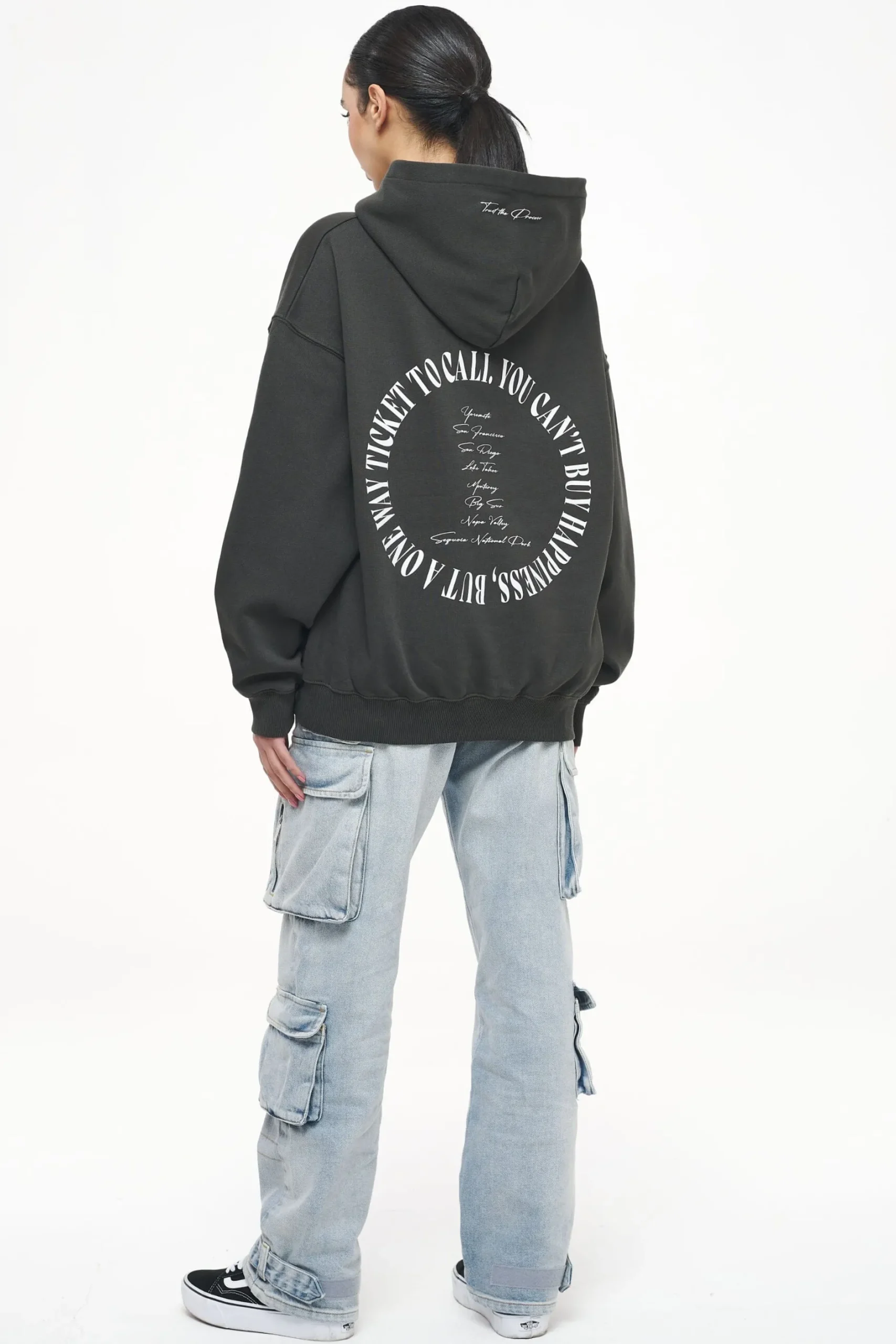 Pegador Hoodies|Topa Oversized Hoodie Vintage Washed Iron Grey