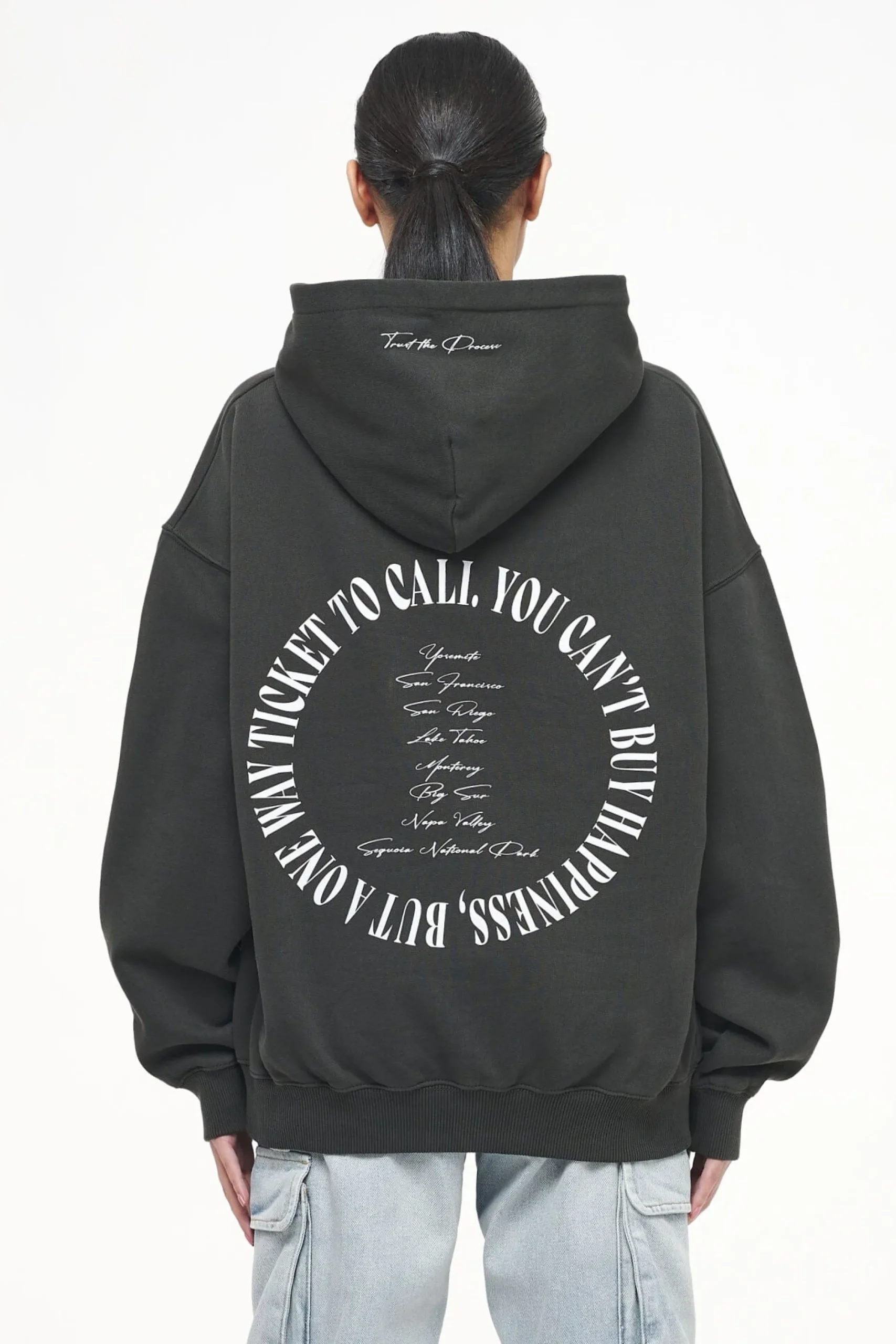 Pegador Hoodies|Topa Oversized Hoodie Vintage Washed Iron Grey