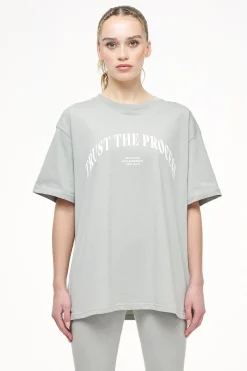 Pegador Tees|Topa Oversized Tee Vintage Washed Quiet Gray