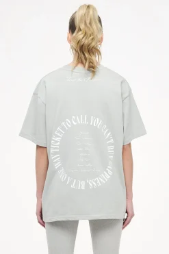 Pegador Tees|Topa Oversized Tee Vintage Washed Quiet Gray