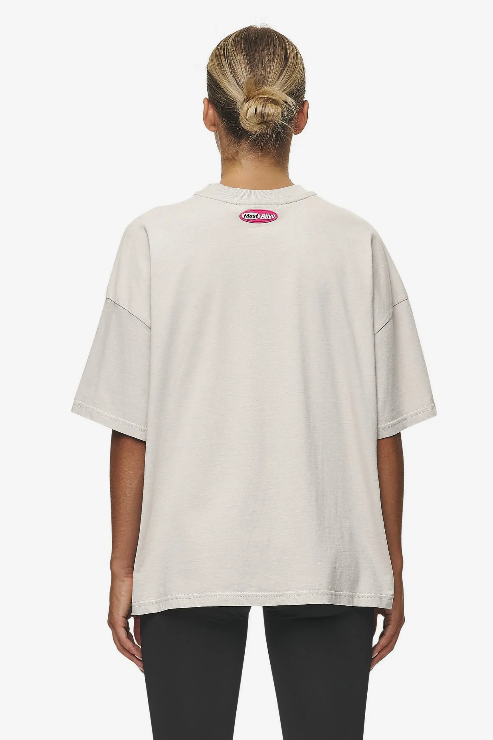Pegador Tees|Tori Heavy Oversized Tee Washed Moon Grey