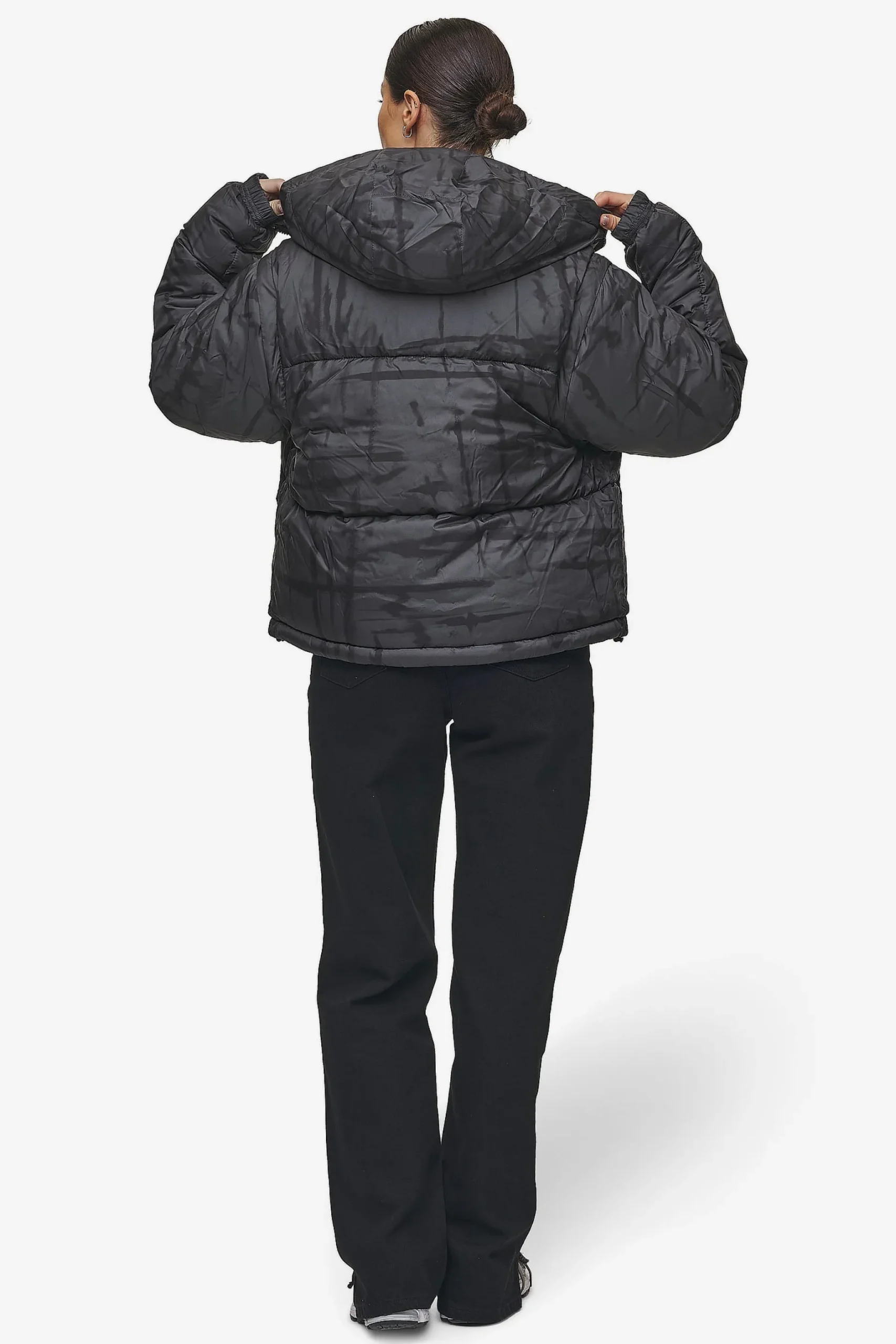 Pegador Jackets|Trixy 4 In 1 Reversible Puffer Jacket Anthracite