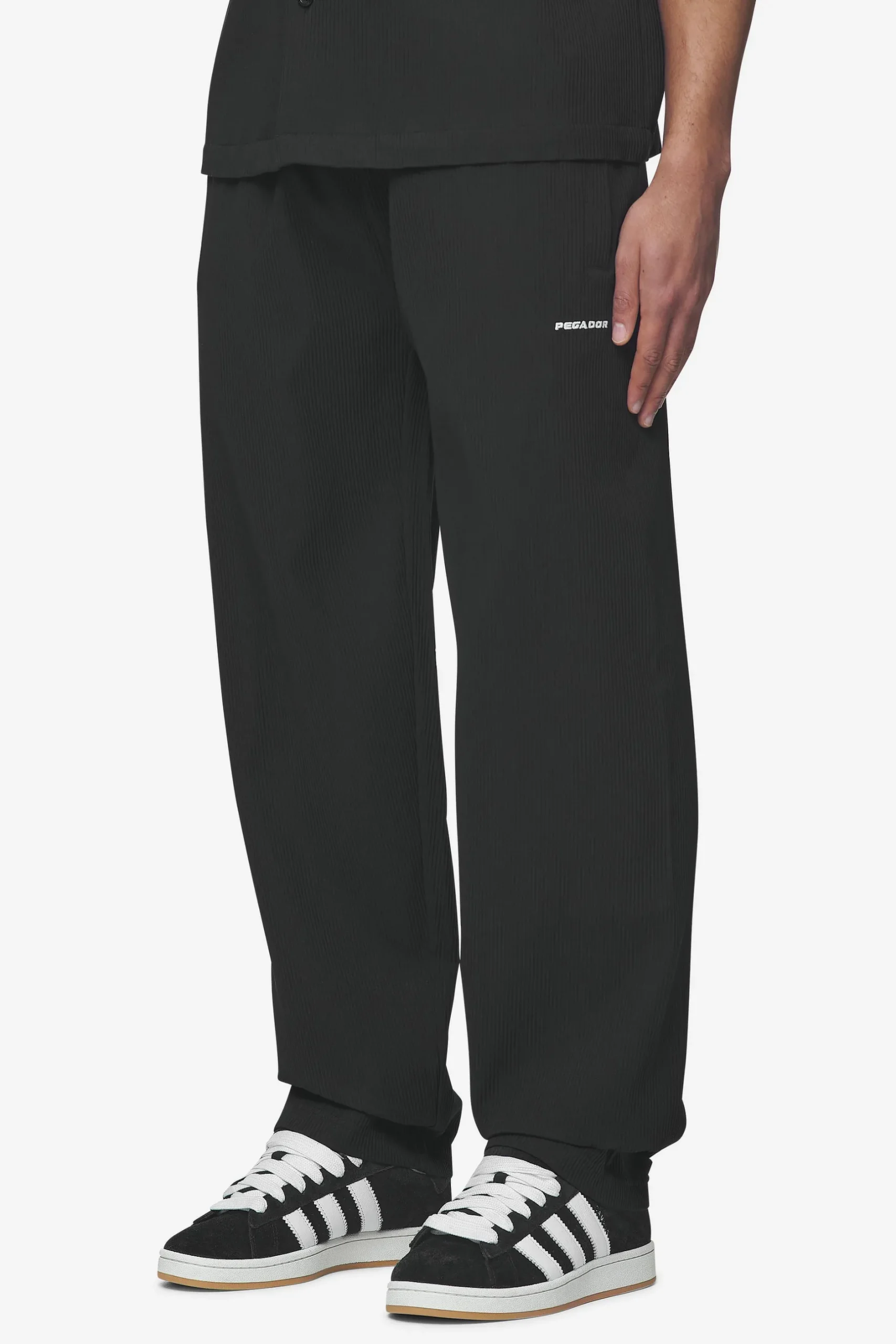 Pegador Pants & Joggers|Troy Plissee Pants Black