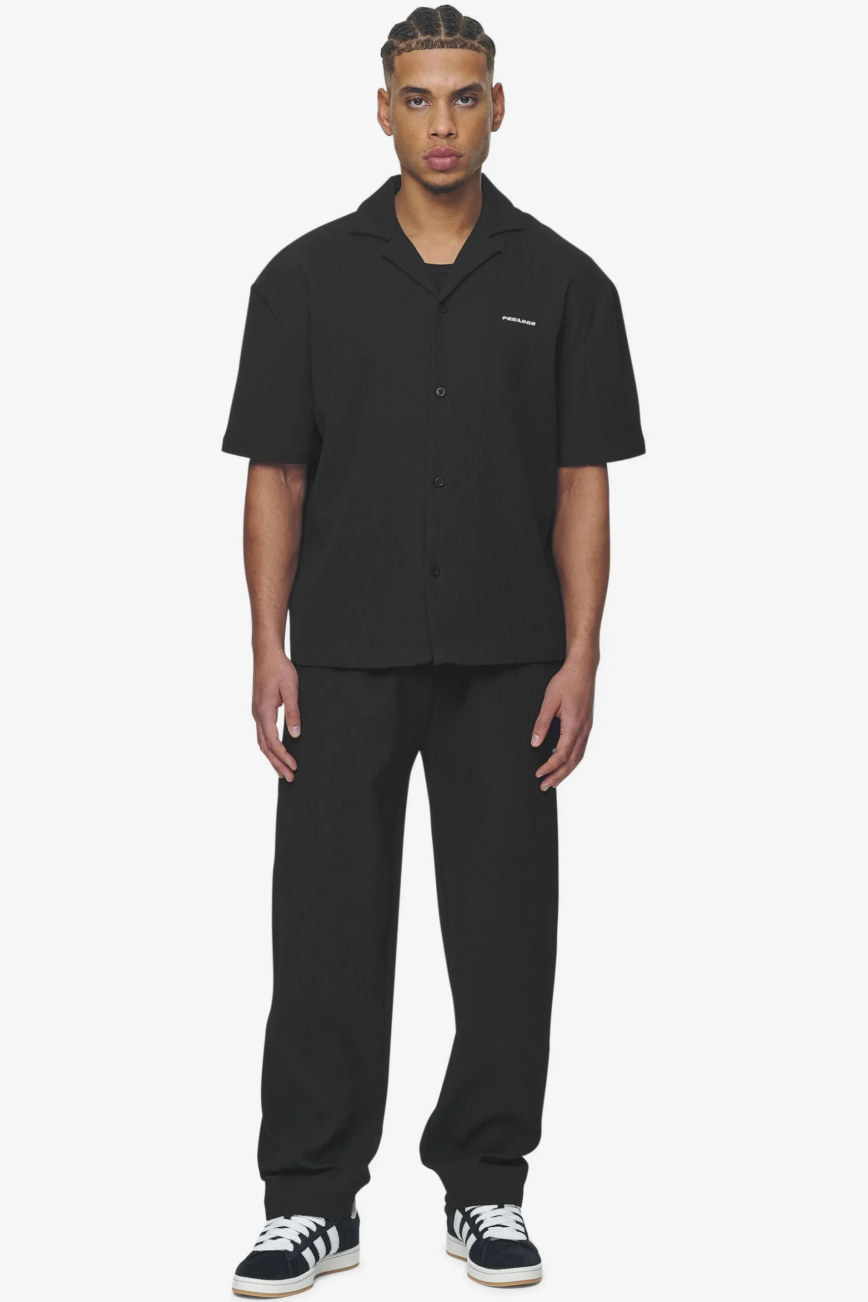 Pegador Pants & Joggers|Troy Plissee Pants Black