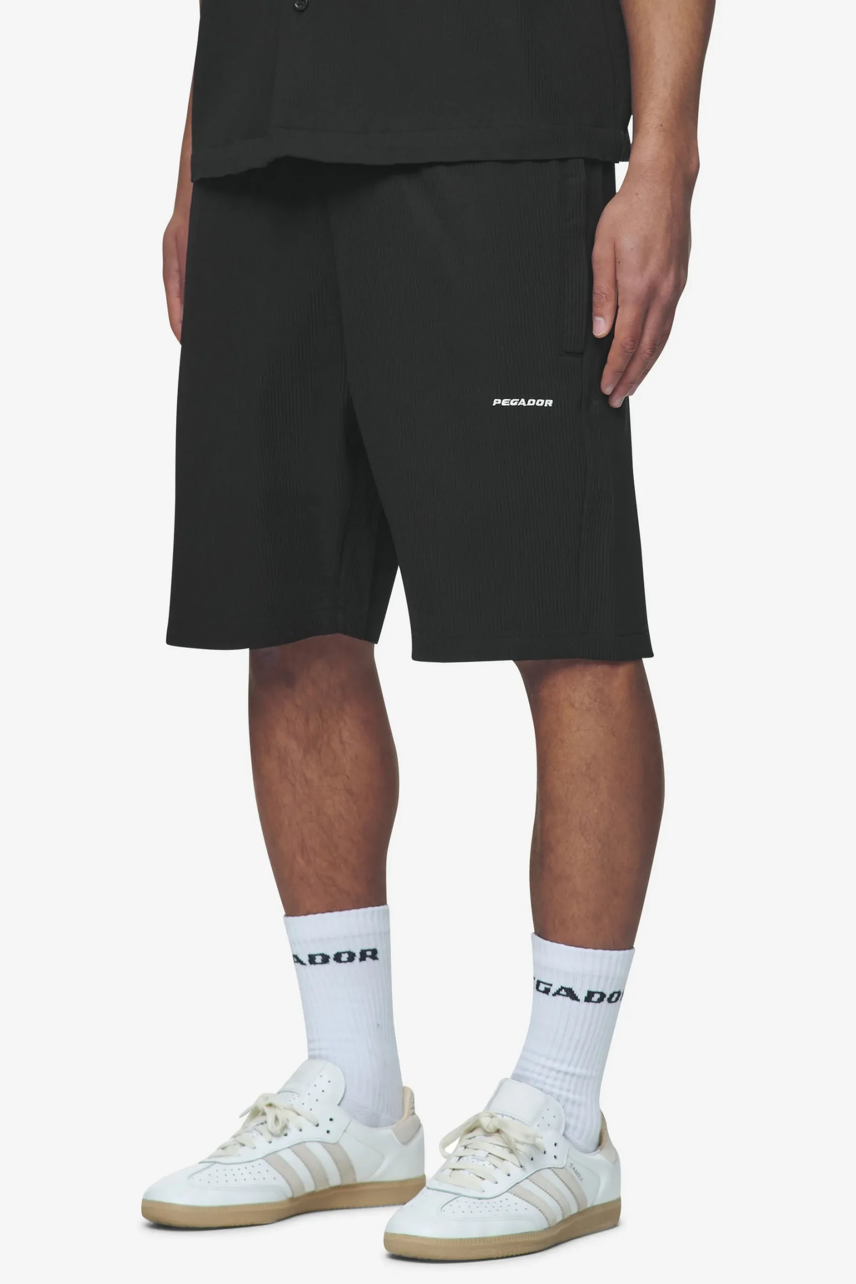 Pegador Shorts|Troy Plissee Shorts Black