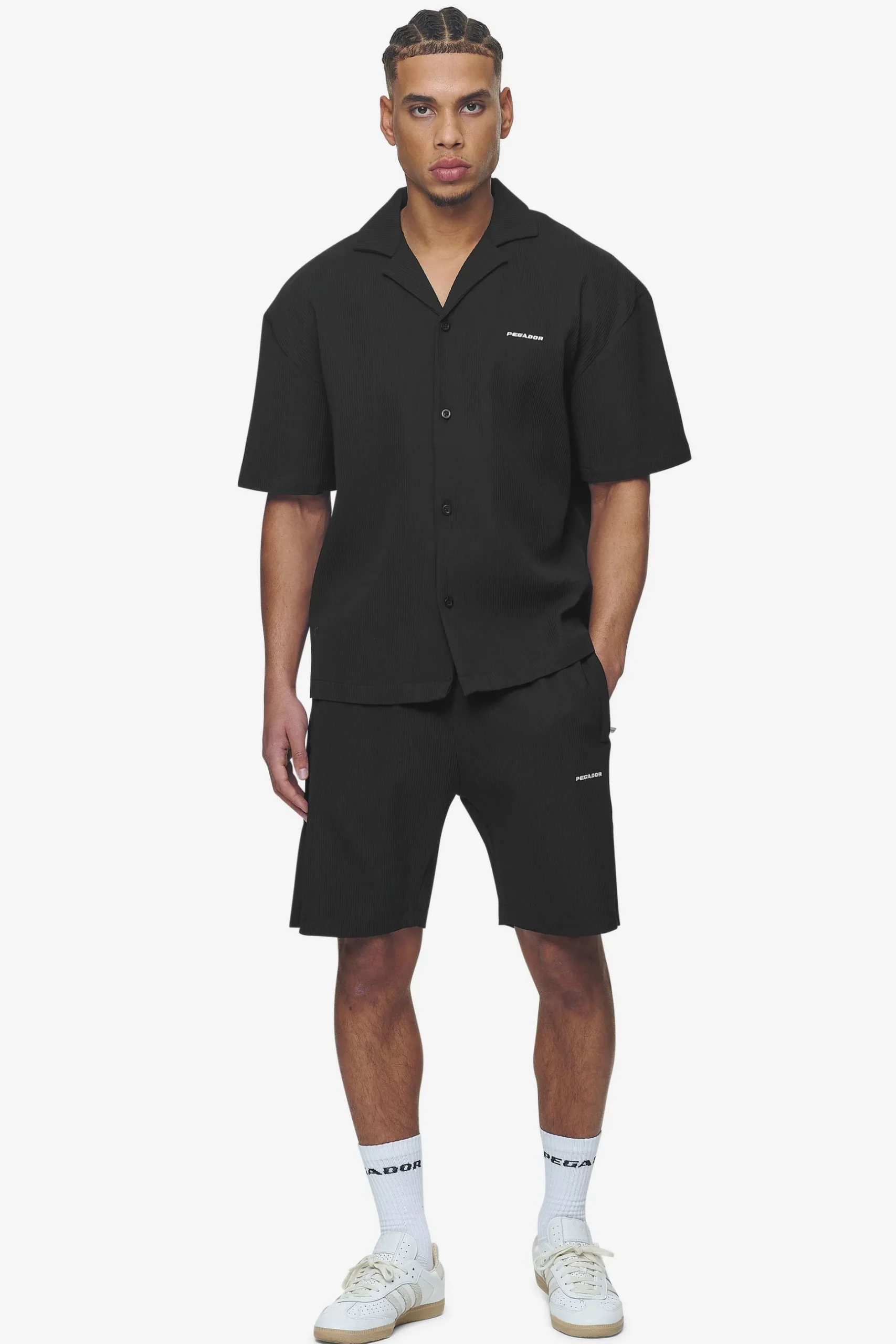 Pegador Shorts|Troy Plissee Shorts Black