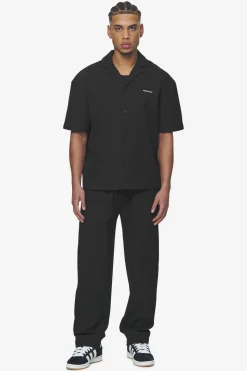 Pegador Shirts|Troy Plissee Summer Shirt Black