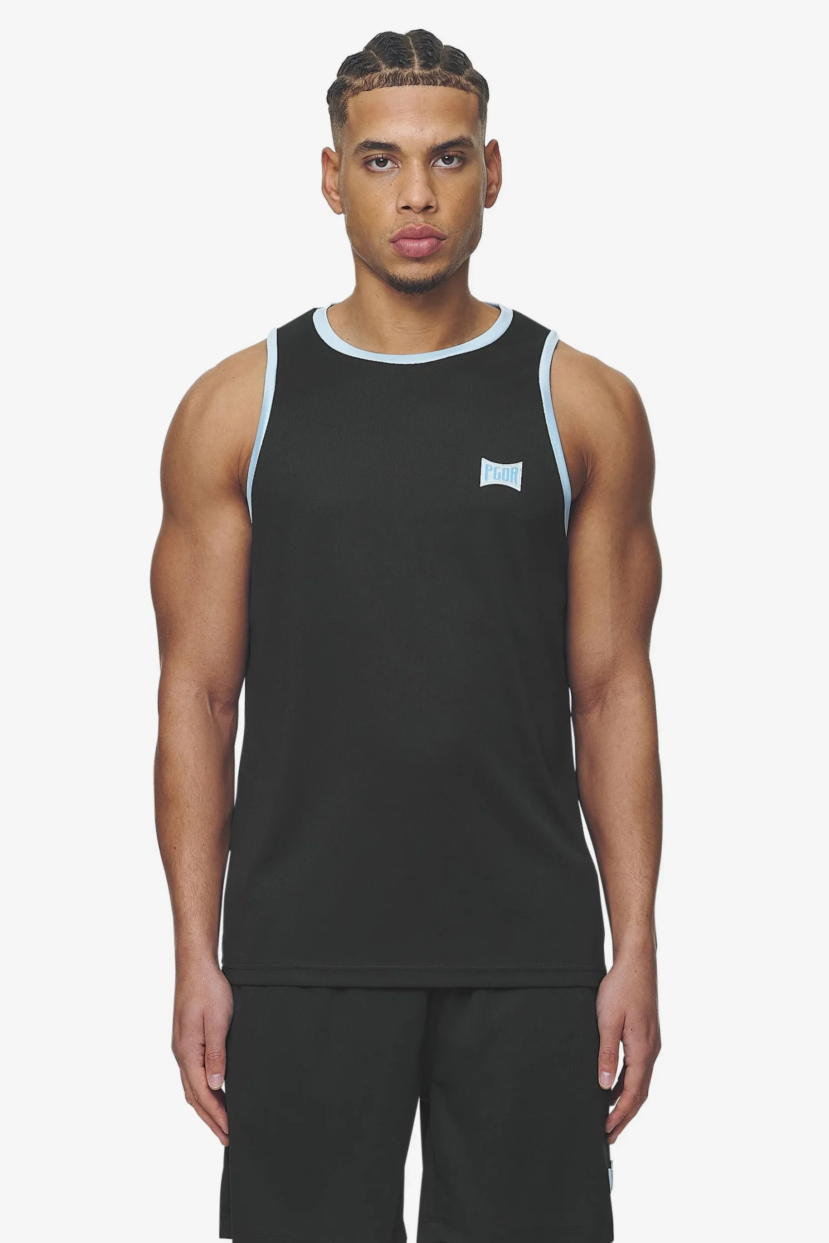 Pegador Tees|Tulare Mesh Tank Top Black