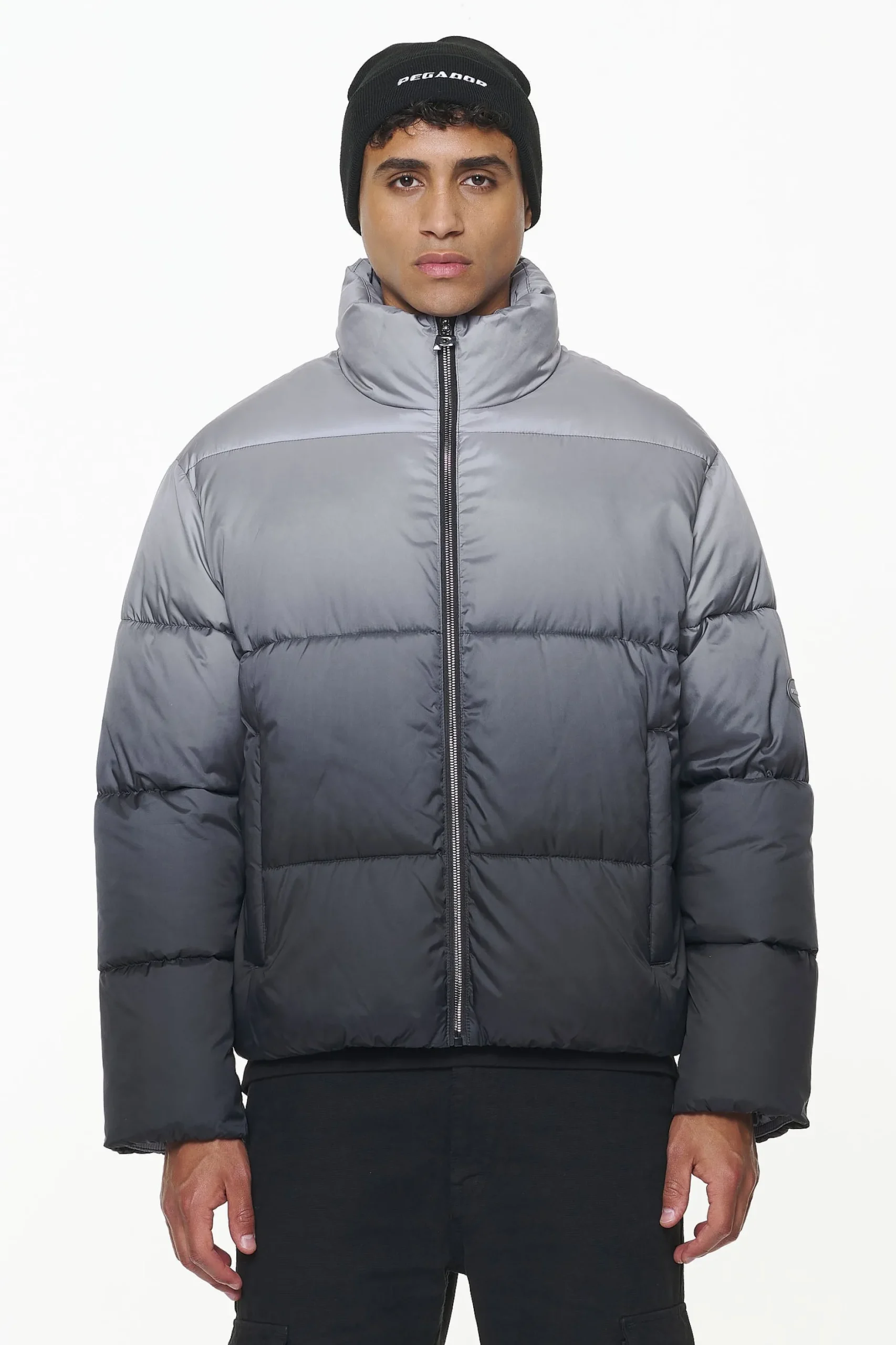 Pegador Jackets|Tunis Faded Puffer Jacket Dark Grey