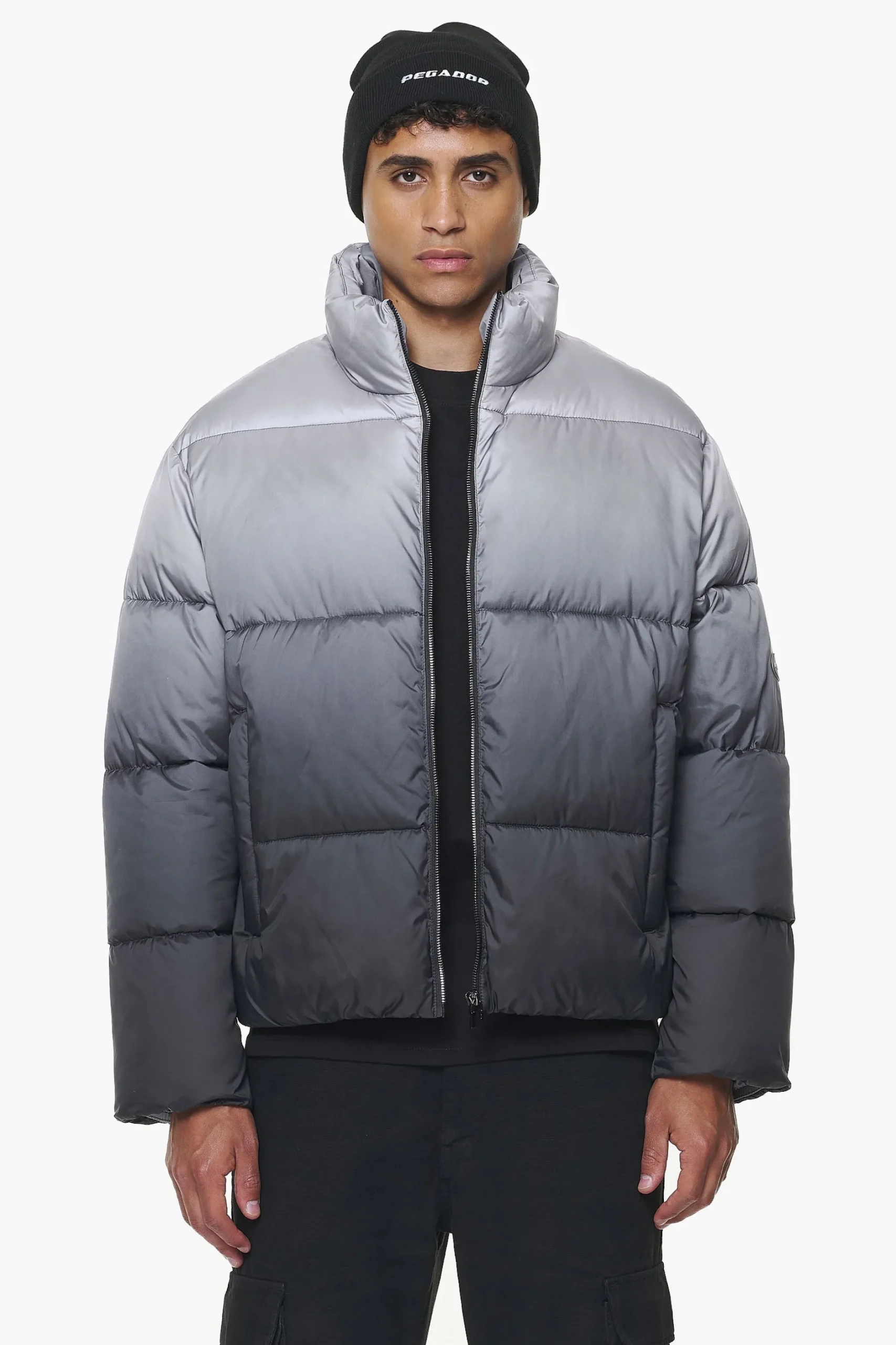 Pegador Jackets|Tunis Faded Puffer Jacket Dark Grey