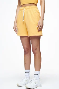 Pegador Shorts|Umbria High Waisted Shorts Vintage Washed Golden Sun Gum