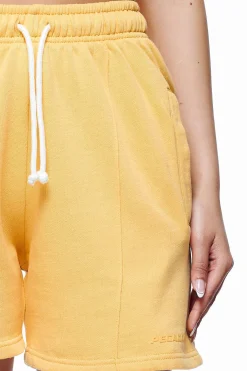Pegador Shorts|Umbria High Waisted Shorts Vintage Washed Golden Sun Gum