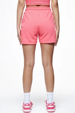 Pegador Shorts|Umbria High Waisted Shorts Vintage Washed Strawberry Gum