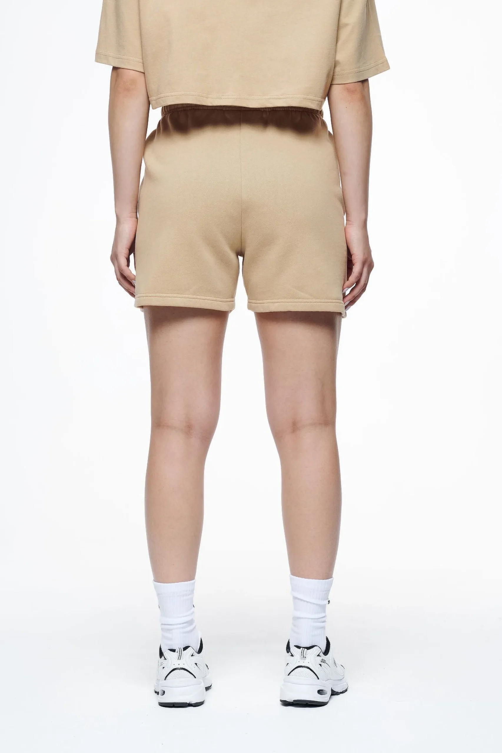 Pegador Shorts|Umbria High Waisted Shorts Vintage Washed Espresso Gum