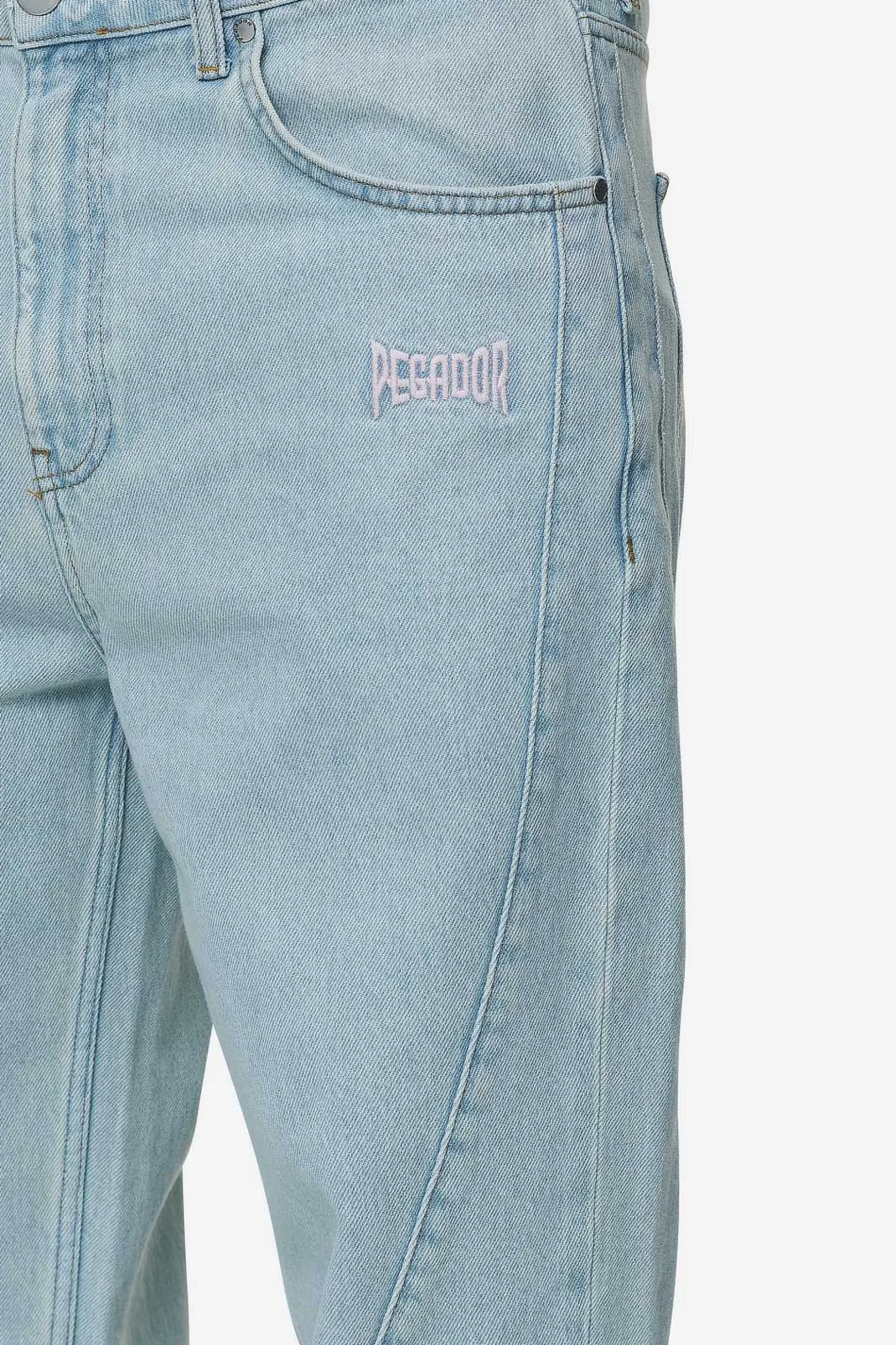 Pegador Jeans|Valmar Baggy Jeans Sand washed blue