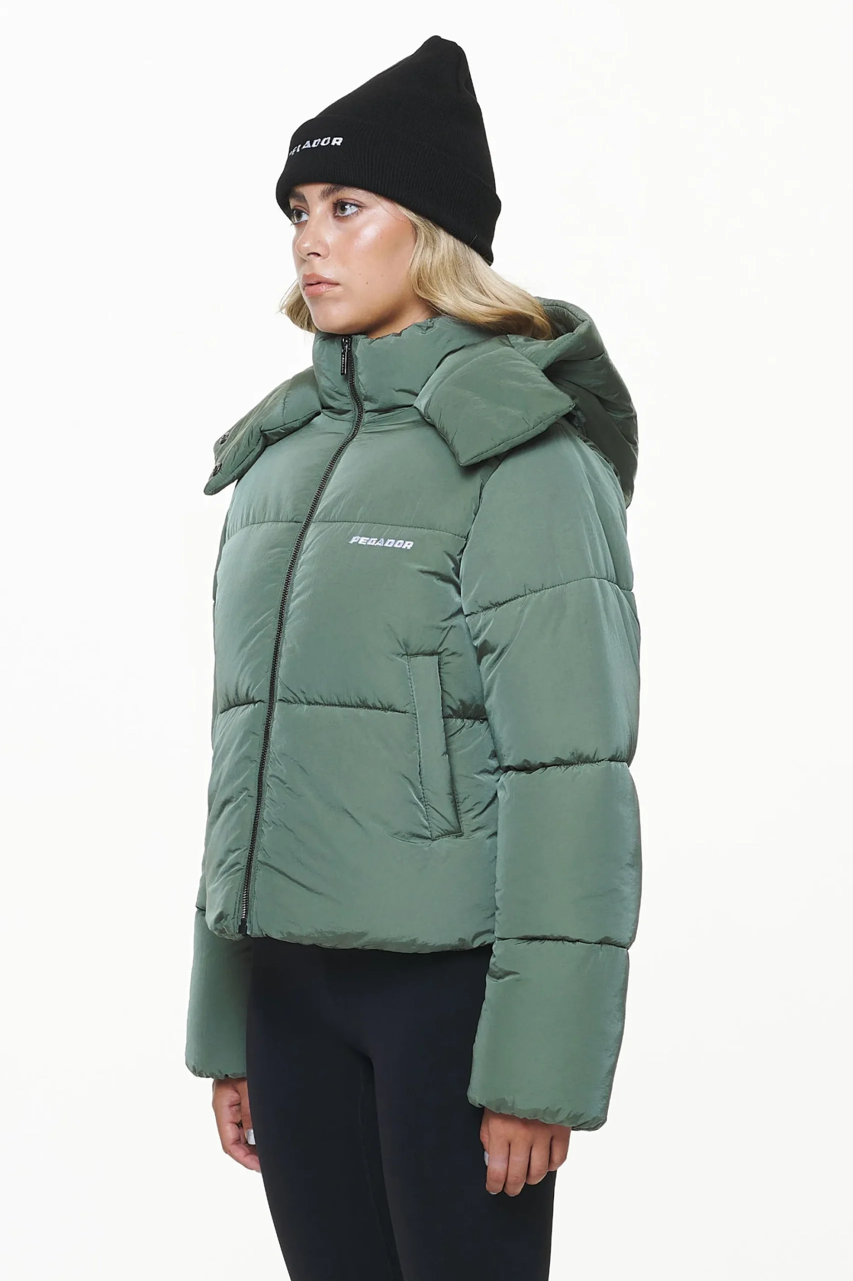 Pegador Jackets|Vanati Crushed Puffer Jacket Garden Green