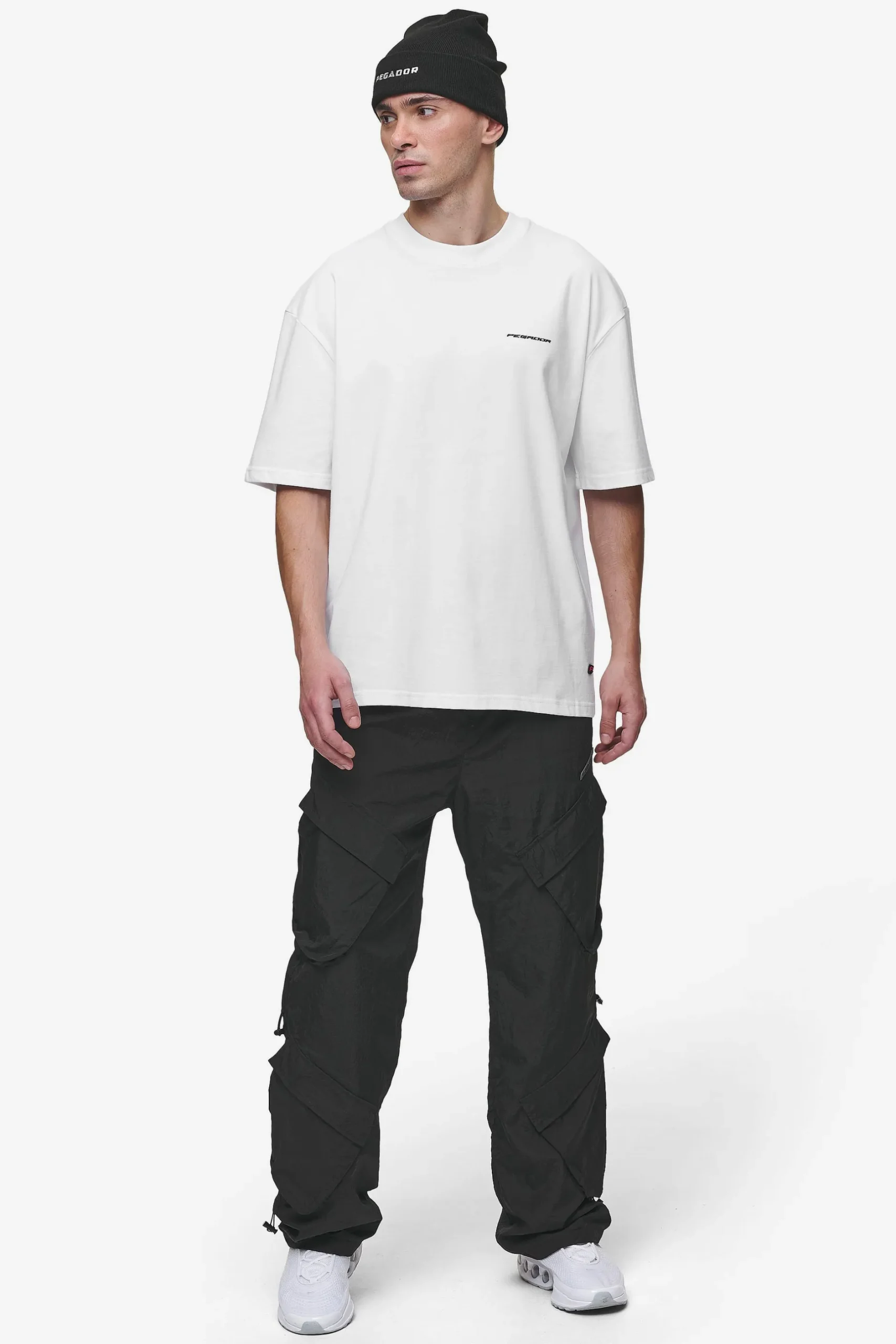 Pegador Cargos|Varick Wide Tech Cargo Pants Black
