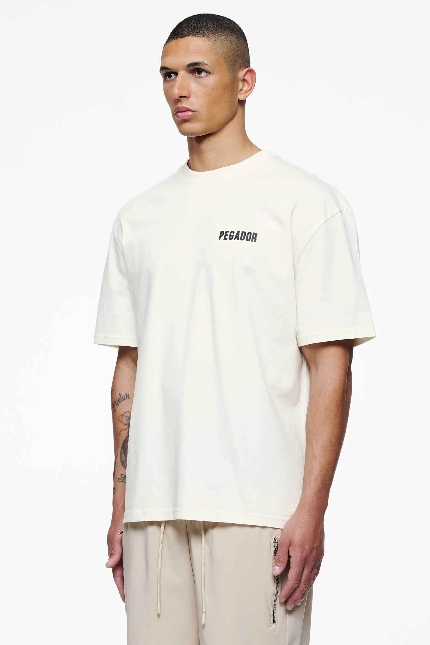 Pegador Tees|Verity Oversized Tee Vintage Washed Unbleached