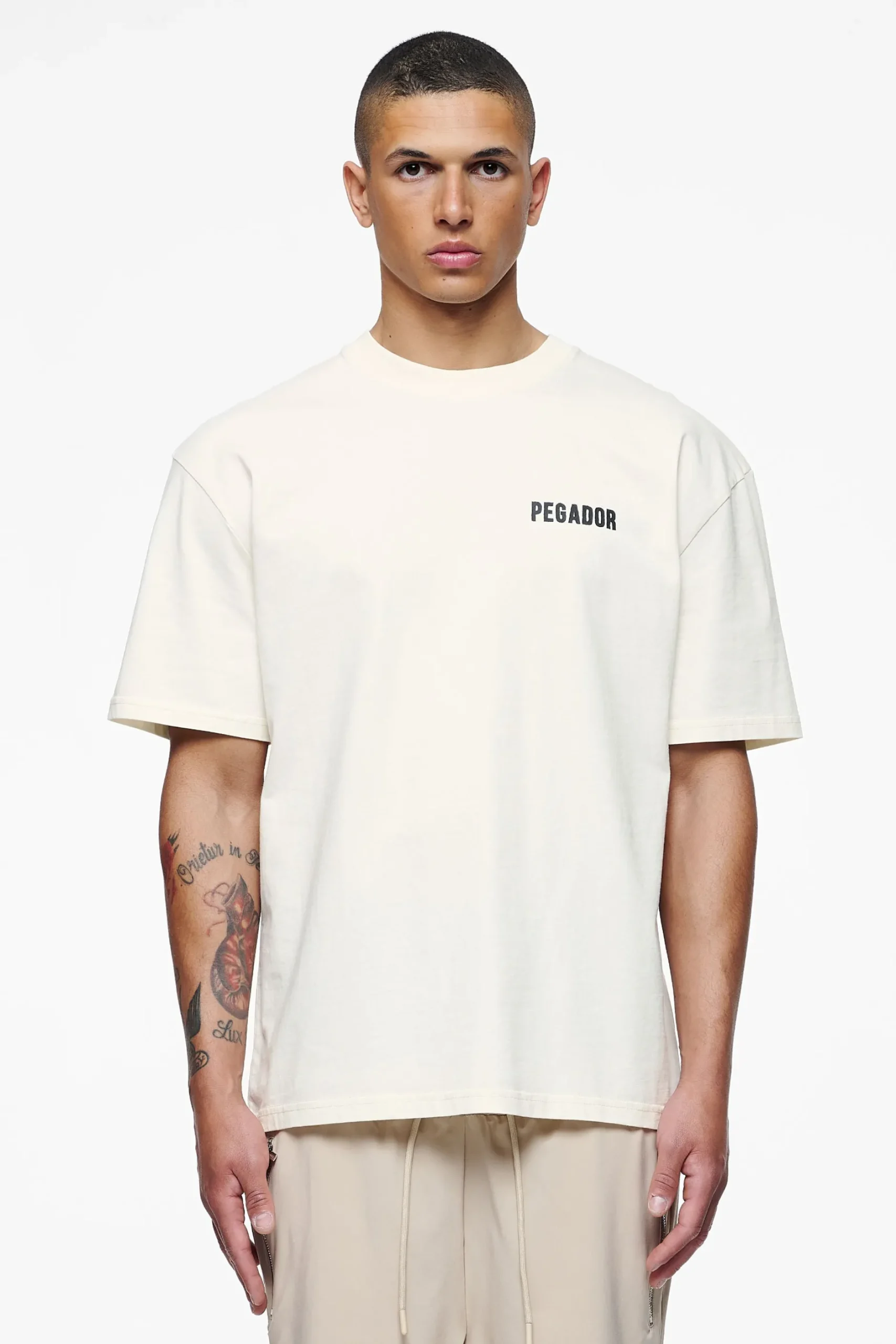 Pegador Tees|Verity Oversized Tee Vintage Washed Unbleached
