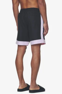 Pegador Swim Shorts|Vicente Swim Shorts Black Bubblegum