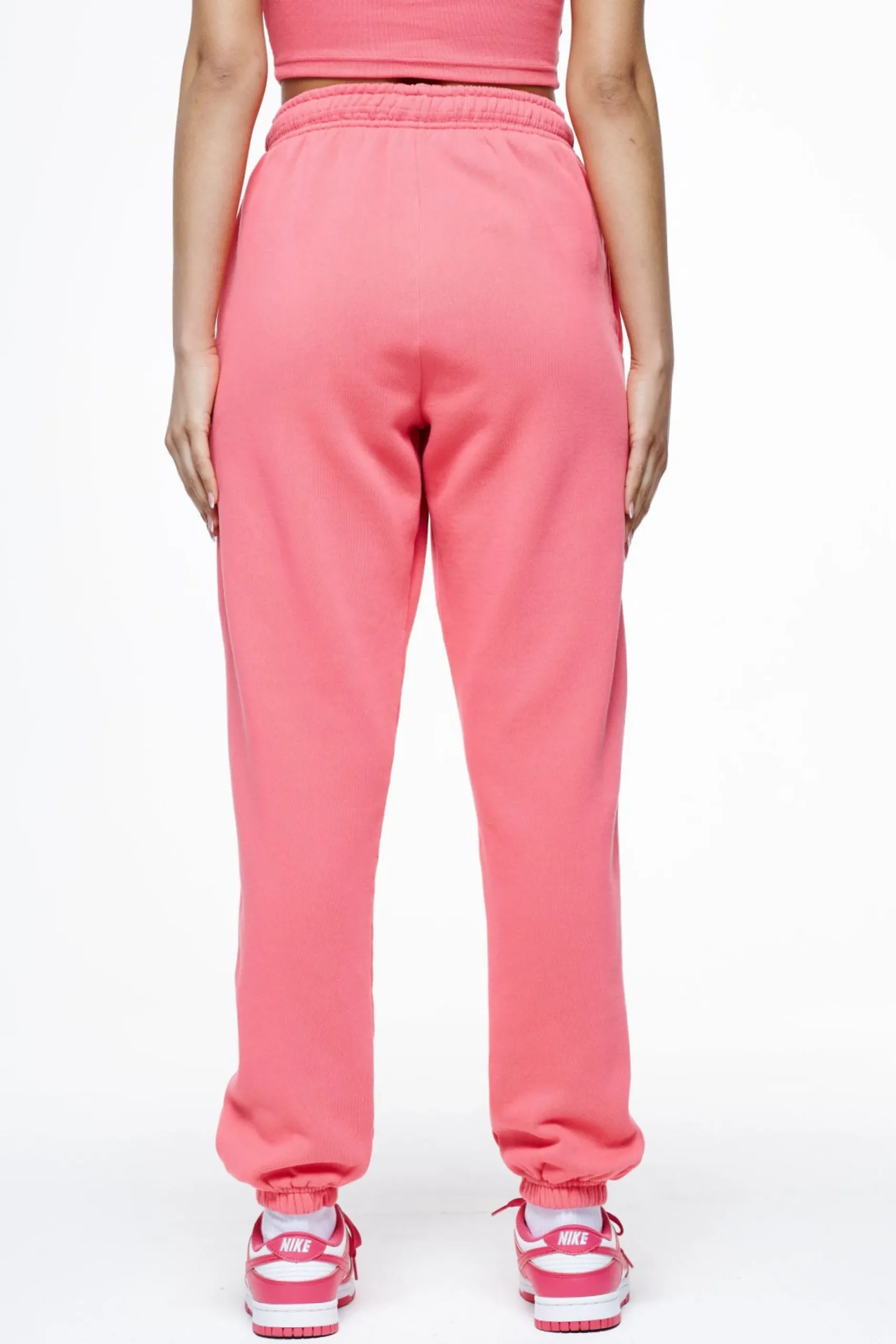 Pegador Pants|Villa High Waisted Sweat Pants Vintage Washed Strawberry Gum