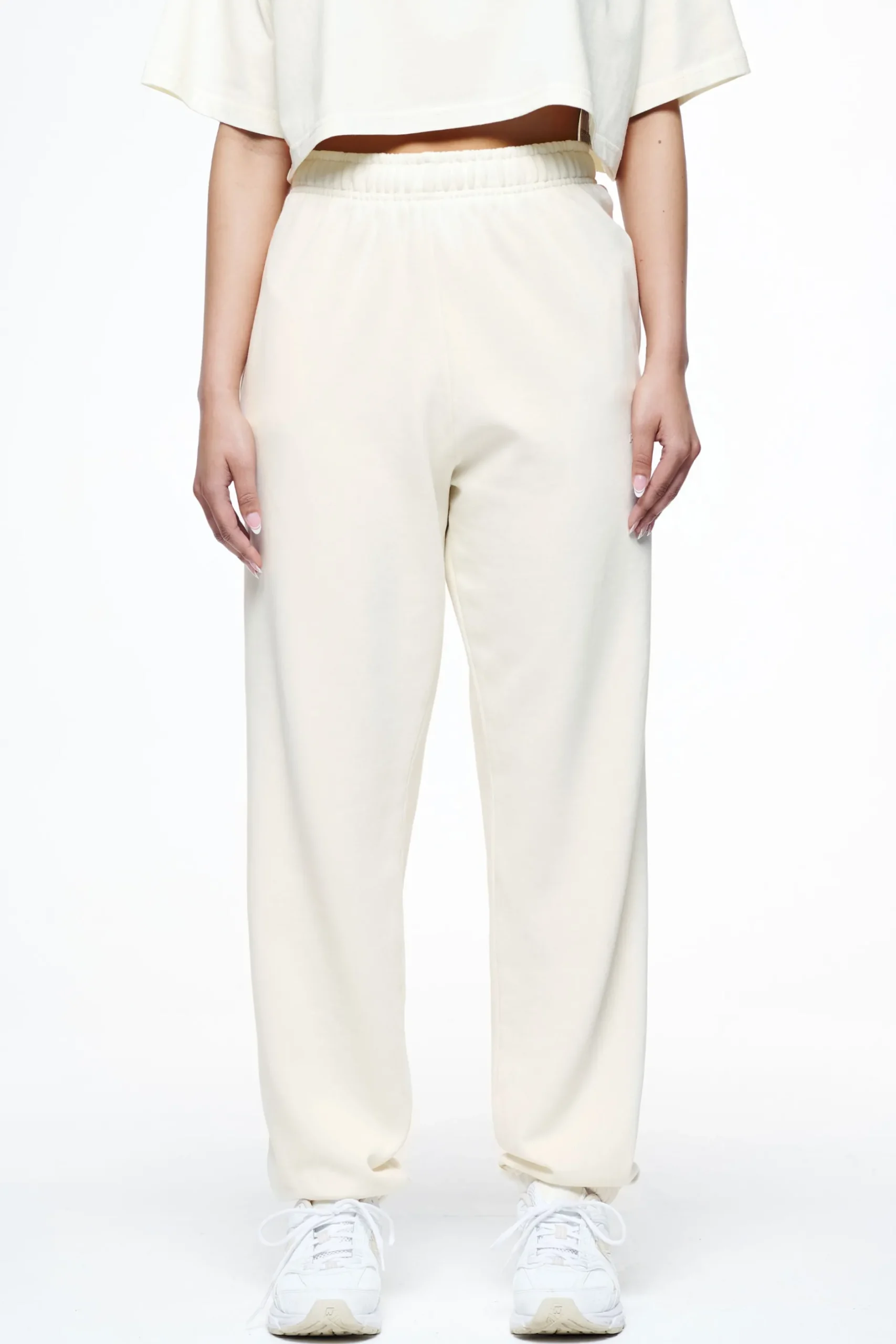 Pegador Pants|Villa High Waisted Sweat Pants Vintage Washed Unbleached Gum