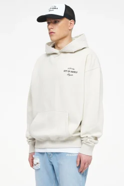 Pegador Hoodies|Wallace Oversized Hoodie Vintage Washed Angels Cream