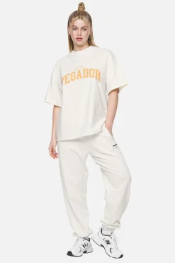 Pegador Tees|Wayruna Heavy Oversized Tee Washed Coconut Milk