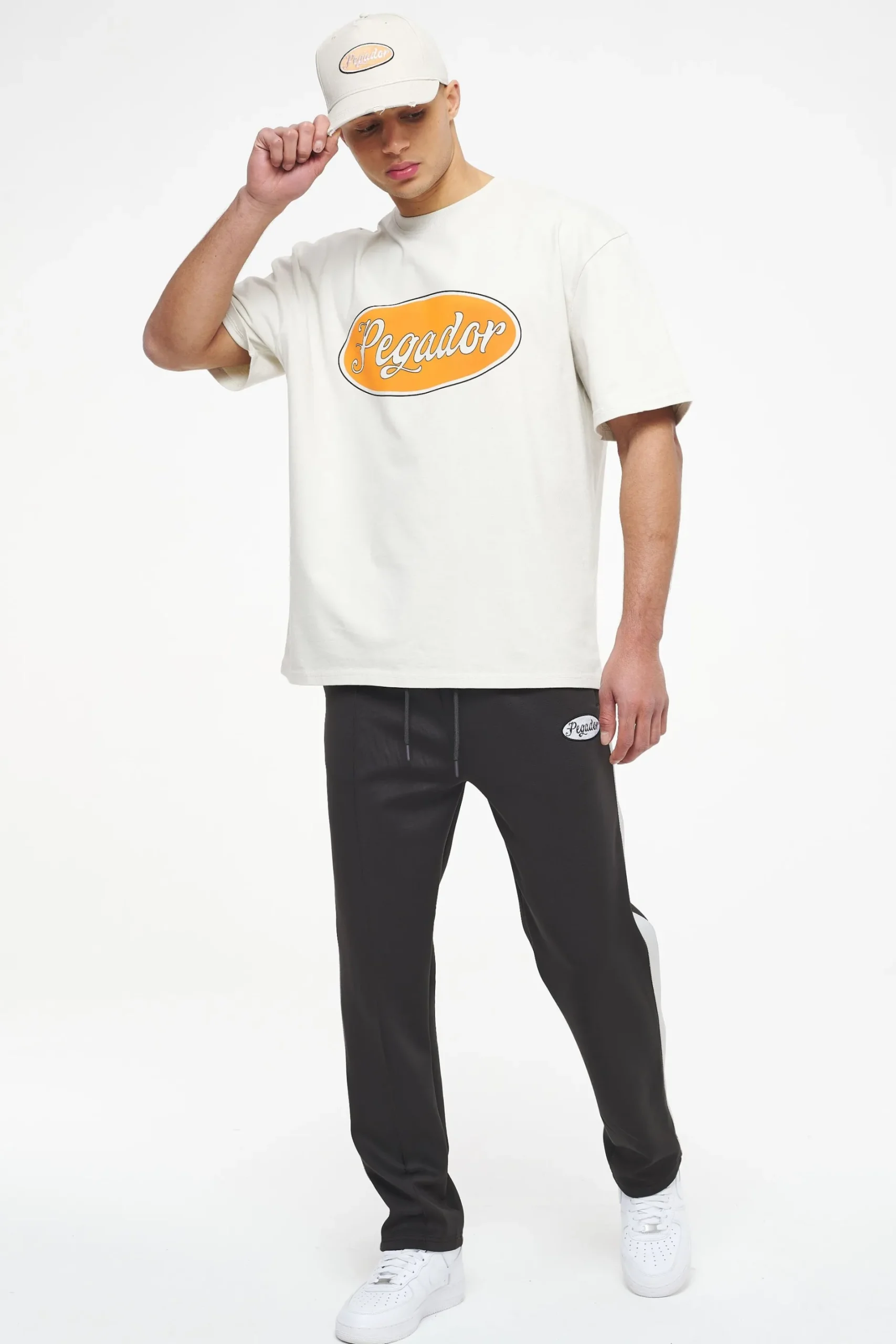 Pegador Tees|West Oversized Tee Vintage Washed Angels Cream