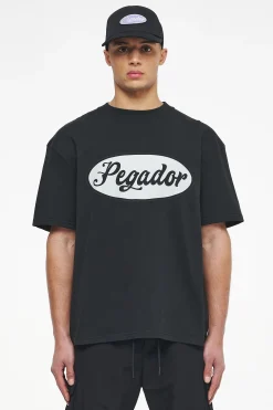 Pegador Tees|West Oversized Tee Vintage Washed Black Ink