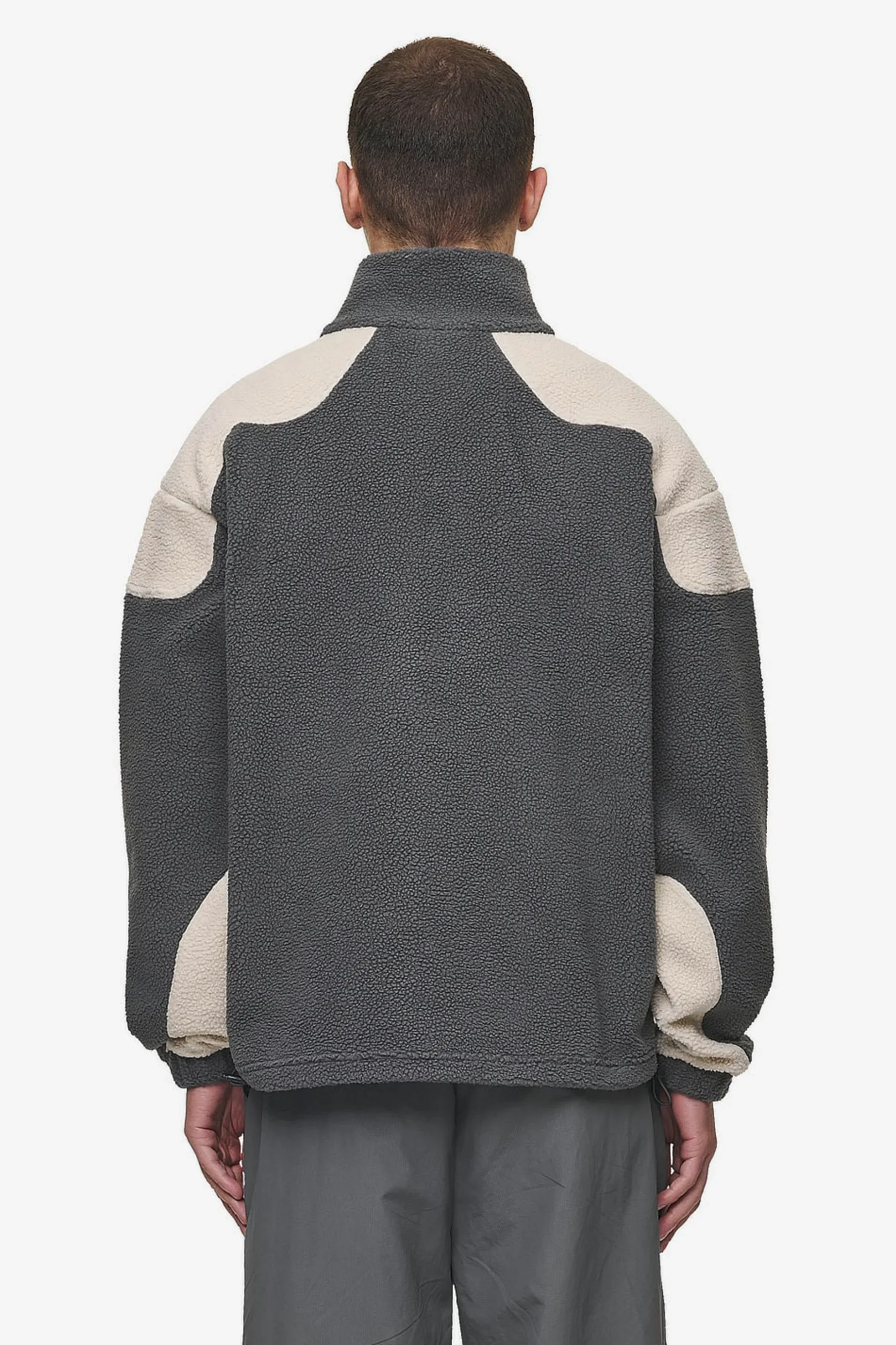Pegador Jackets|Willett Fleece Jacket Anthracite Light Beige