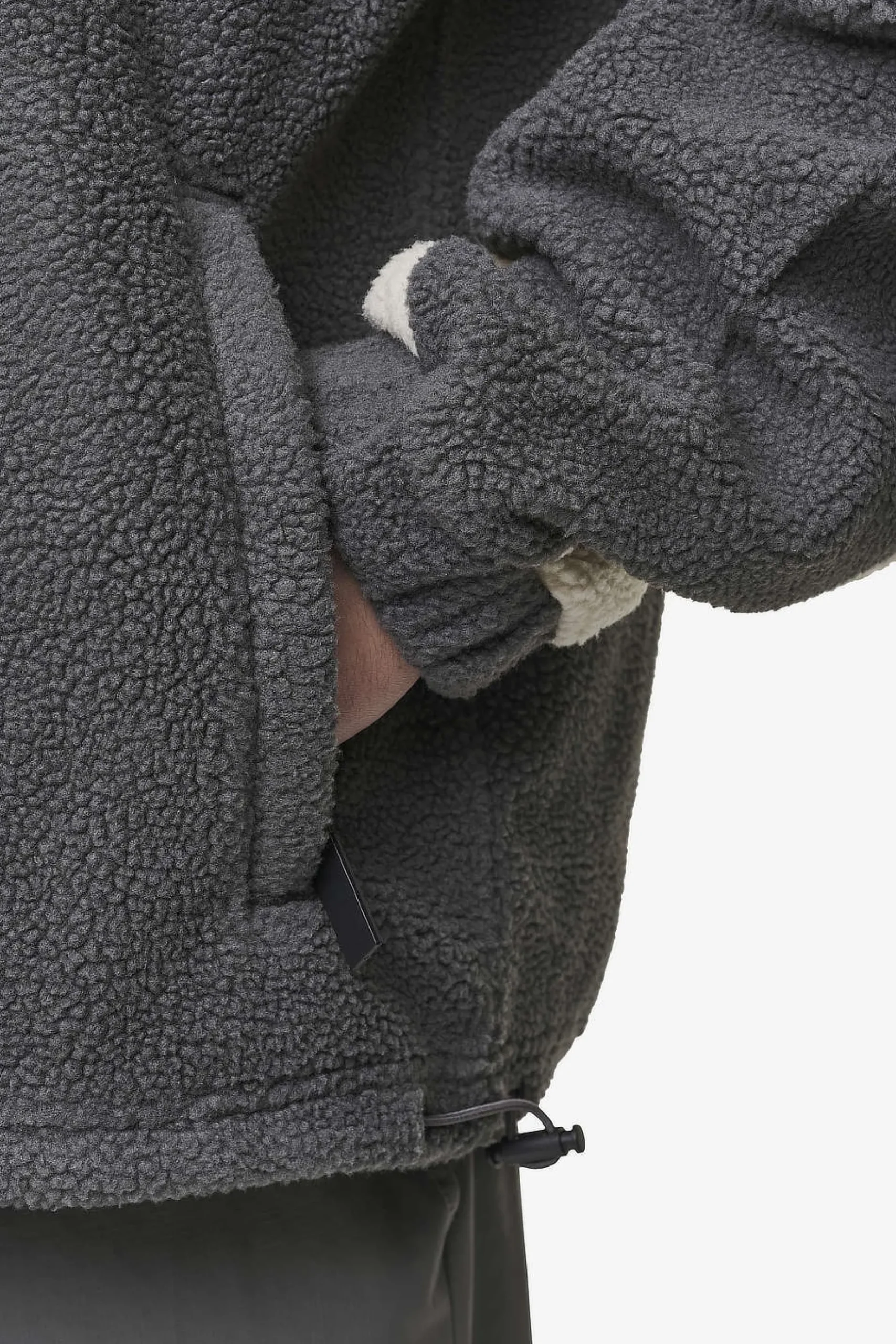 Pegador Jackets|Willett Fleece Jacket Anthracite Light Beige