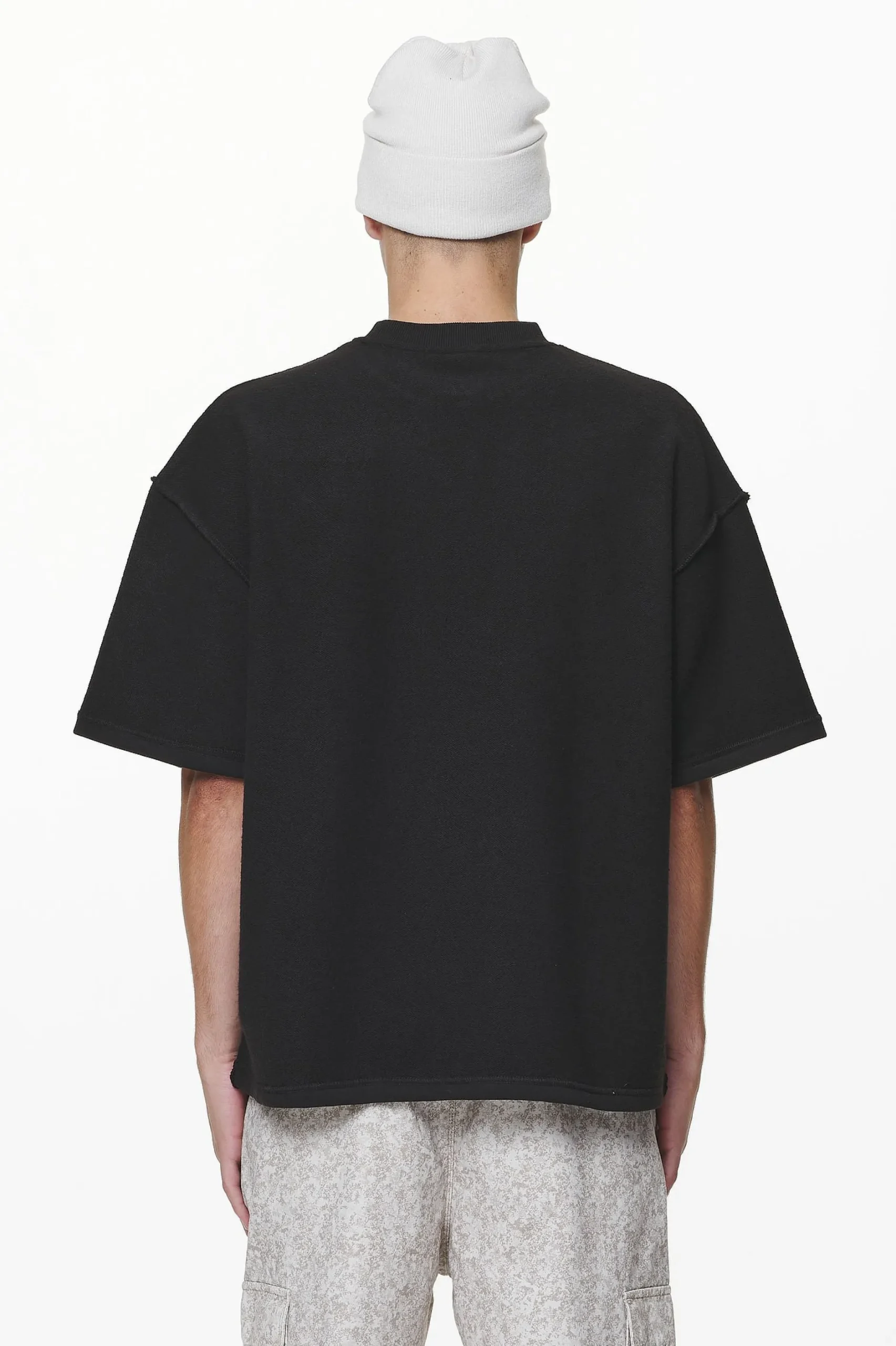Pegador Tees|Wintor Inside Out Boxy Tee Black