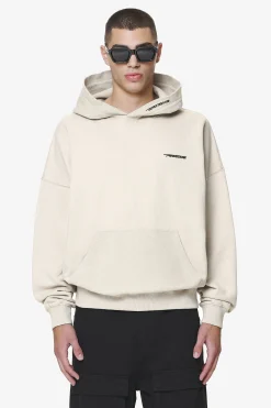 Pegador Hoodies|Wintor Inside Out Terry Boxy Hoodie Washed Dust Cream