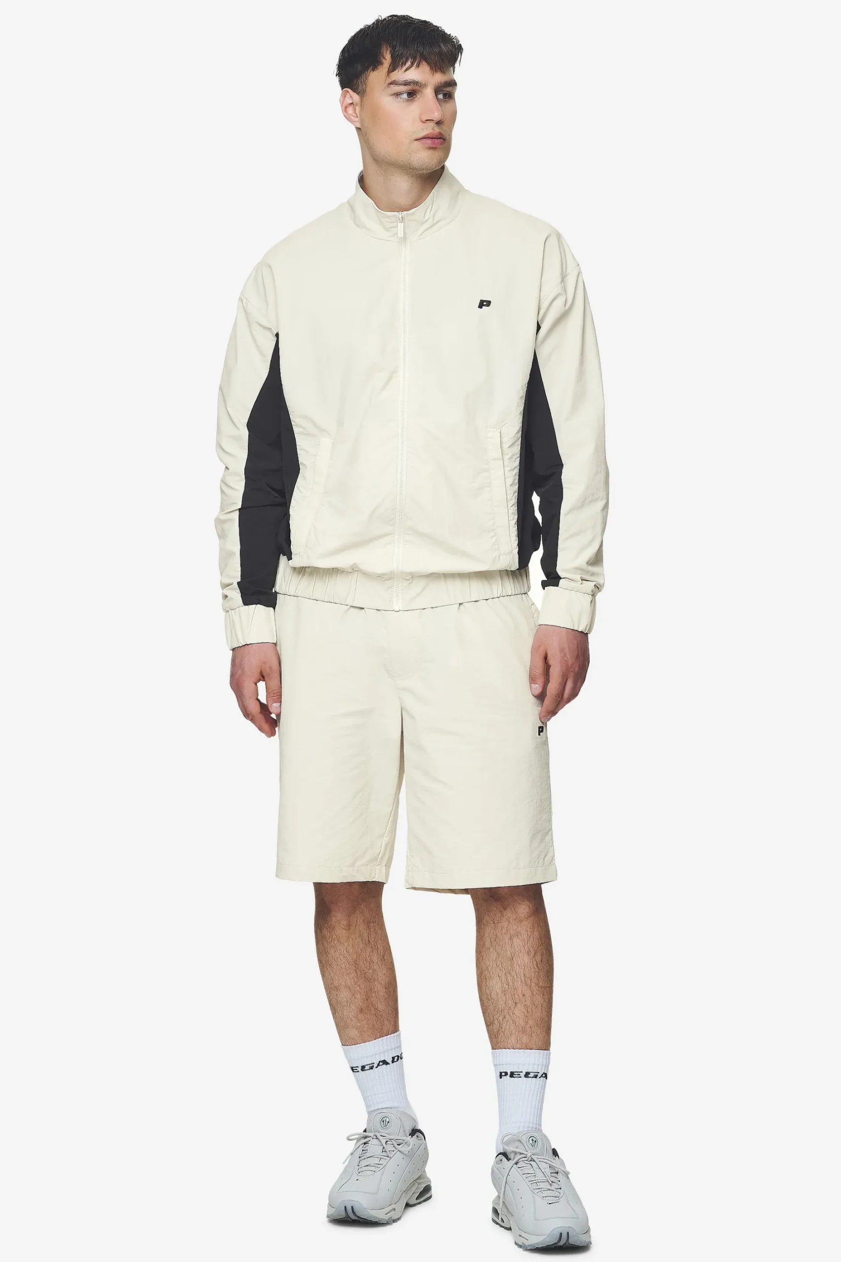 Pegador Track Jackets|Wolsey Track Jacket Salty Cream Black