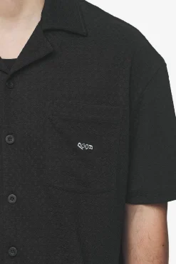 Pegador Shirts|Wyton Structured Summer Shirt Black