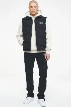 Pegador Vests|Yale Puffer Vest Black Ink