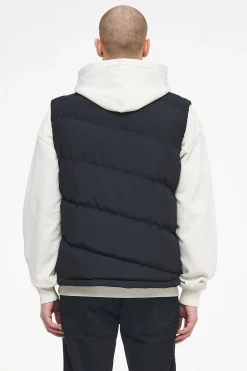 Pegador Vests|Yale Puffer Vest Black Ink