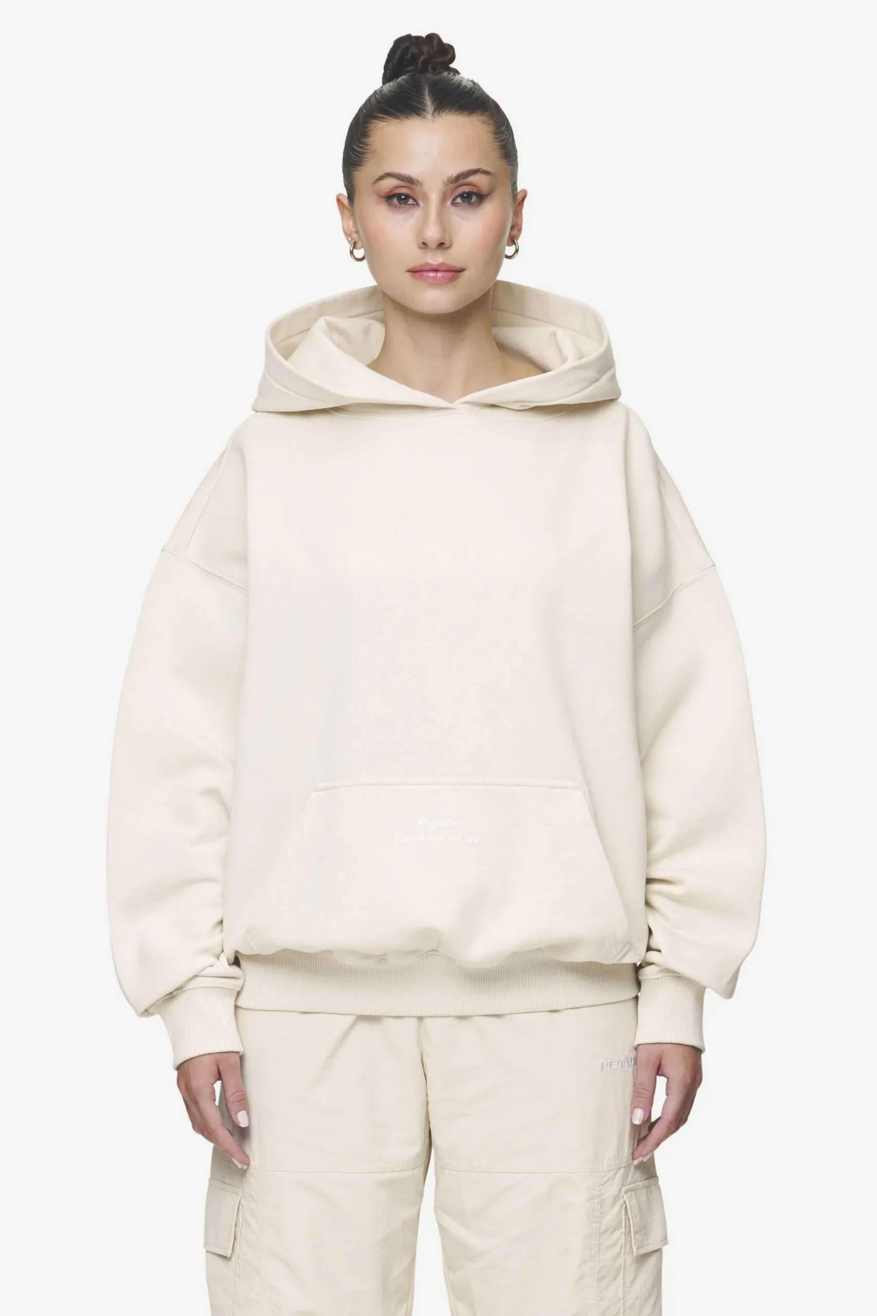 Pegador Hoodies|Yebra Oversized Hoodie Washed Coast Sand