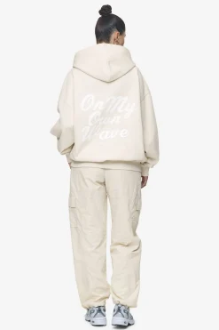 Pegador Hoodies|Yebra Oversized Hoodie Washed Coast Sand